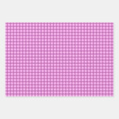 Einfaches Rosa und Weißes Punkte-Muster Geschenkpapier Set (Vorderseite 2)