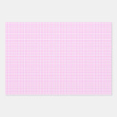 Einfaches Rosa und Weißes Punkte-Muster Geschenkpapier Set (Vorderseite)