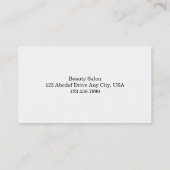 Einfaches Rosa Visitenkarte (Rückseite)