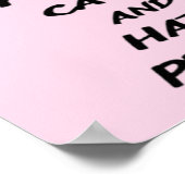 Einfaches rosa Zitat für Katzenliebhaber Poster (Ecke)