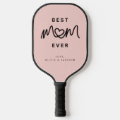 Einfaches Rosafarbenes Skript Cute Moderne Beste M Pickleball Schläger (Vorderseite)