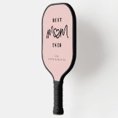 Einfaches Rosafarbenes Skript Cute Moderne Beste M Pickleball Schläger (Links)