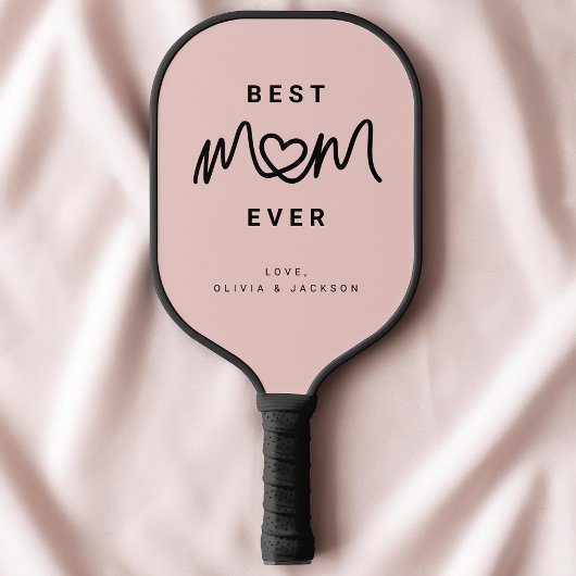 Einfaches Rosafarbenes Skript Cute Moderne Beste M Pickleball Schläger