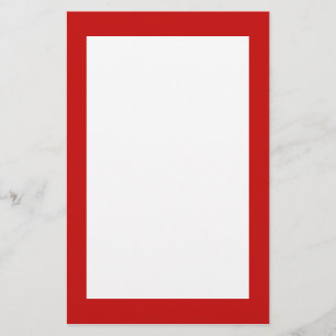 einfaches Rot Briefpapier