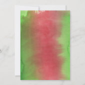 Einfaches Rot-Grün-Weihnachten-Party Einladung (Rückseite)