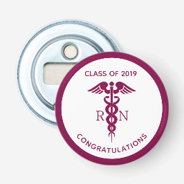 Einfaches rotes Caduceus Krankenzeichen Flaschenöffner