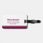 Einfaches rotes Caduceus Krankenzeichen Gepäckanhänger (Rückseite horizontal)