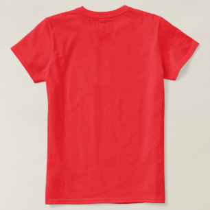 Einfaches rotes Damen-T-Shirt T-Shirt