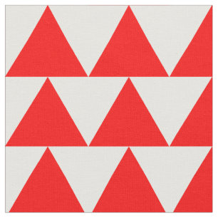 einfaches rotes Dreieck-Muster Stoff