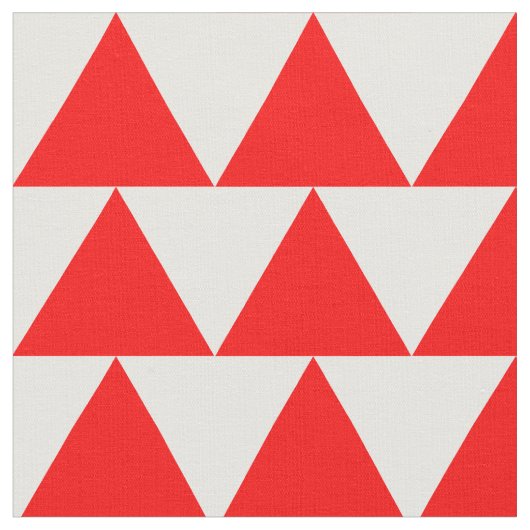 Einfaches rotes Dreieck-Muster Stoff (Nahaufnahme)
