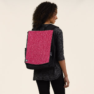 Einfaches Rotes Glitzer Rucksack