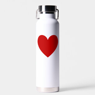 Einfaches Rotes Herz Moderne Liebe Chic Minimal We Trinkflasche