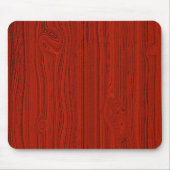 Einfaches rotes Holz-Look Grau-Muster Mousepad (Vorne)