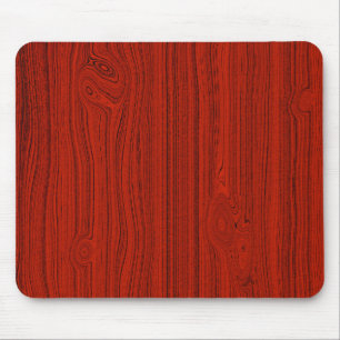 Einfaches rotes Holz-Look Grau-Muster Mousepad