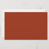Einfaches rotes Scharlach-Minimalist-Monogramm mit Briefpapier (Rückseite)
