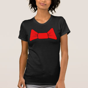 Einfaches rotes Schleifen-Shirt T-Shirt