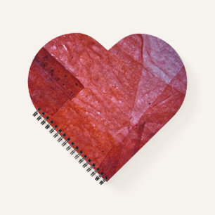 Einfaches rotes Spiralnotizbuch, Notizblock