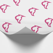 Einfaches rotes Vogel-Packpapier Geschenkpapier (Ecke)