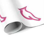Einfaches rotes Vogel-Packpapier Geschenkpapier (Rolleneckpunkt)