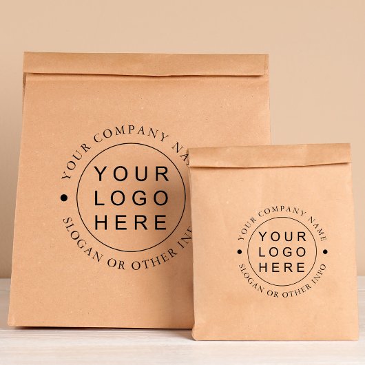 einfaches Round-Business-Logo Gummistempel