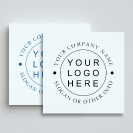einfaches Round-Business-Logo Permastempel