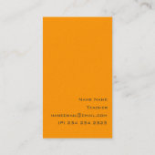 Einfaches rundes Glück unterrichtet Typografie Visitenkarte (Rückseite)