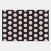 Einfaches Rundschreiben des geometrischen rosa Gli Geschenkpapier Set (Vorderseite 2)