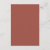 Einfaches Rust-Skript QR-Code Hochzeits-RSVP Begleitkarte (Rückseite)