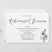 Einfaches rustikales botanisches einladung (Vorderseite)