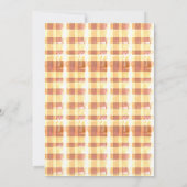 Einfaches rustikales Erntedank-Frühstück Einladung (Rückseite)