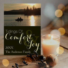 Einfaches rustikales Foto zum Urlaub oder Weihnach Feiertagskarte