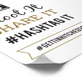 Einfaches rustikales Hochzeitsszeichen für 12x18 H Poster (Ecke)