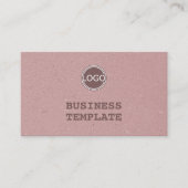 Einfaches rustikales Minimalistisches Kraftpapier Visitenkarte (Vorderseite)