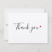 Einfaches rustikales Skriptgeschäft dank Karte (Vorderseite)