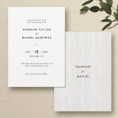 Einfaches rustisches Holz Save The Date