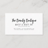 Einfaches Salon Nächster Termin Visitenkarte (Vorderseite)