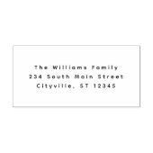 Einfaches San Serif Housewarming Geschenk Schwarz Permastempel (Design)