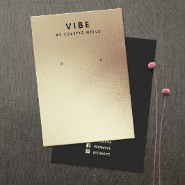 Einfaches Satin Gold Aquarellbild Visitenkarte