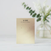 Einfaches Satin Gold Aquarellbild Visitenkarte (Stehend Vorderseite)