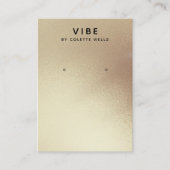 Einfaches Satin Gold Aquarellbild Visitenkarte (Vorderseite)