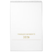 Einfaches, sauberes Design mit schöner Typografie Kalender (Titelbild)