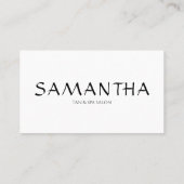 Einfaches Sauberes Form-Logo Modern Visitenkarte (Rückseite)