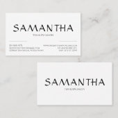 Einfaches Sauberes Form-Logo Modern Visitenkarte (Vorne/Hinten)