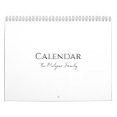 Einfaches, sauberes typografisches Design Kalender (Titelbild)