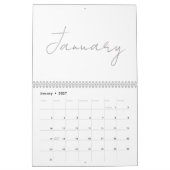 Einfaches, sauberes typografisches Design Kalender (Jan 2027)