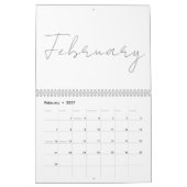 Einfaches, sauberes typografisches Design Kalender (Feb 2027)