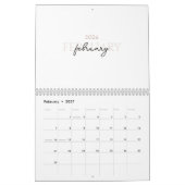 Einfaches, sauberes typografisches Design Kalender (Feb 2027)
