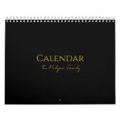 Einfaches, sauberes typografisches Design Kalender (Titelbild)