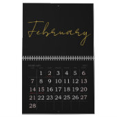 Einfaches, sauberes typografisches Design Kalender (Feb 2027)