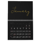 Einfaches, sauberes typografisches Design Kalender (Jan 2027)